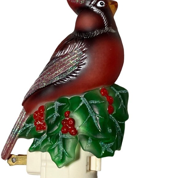 Red Cardinal Bird Christmas Night Light Original box - Picture 2 of 14